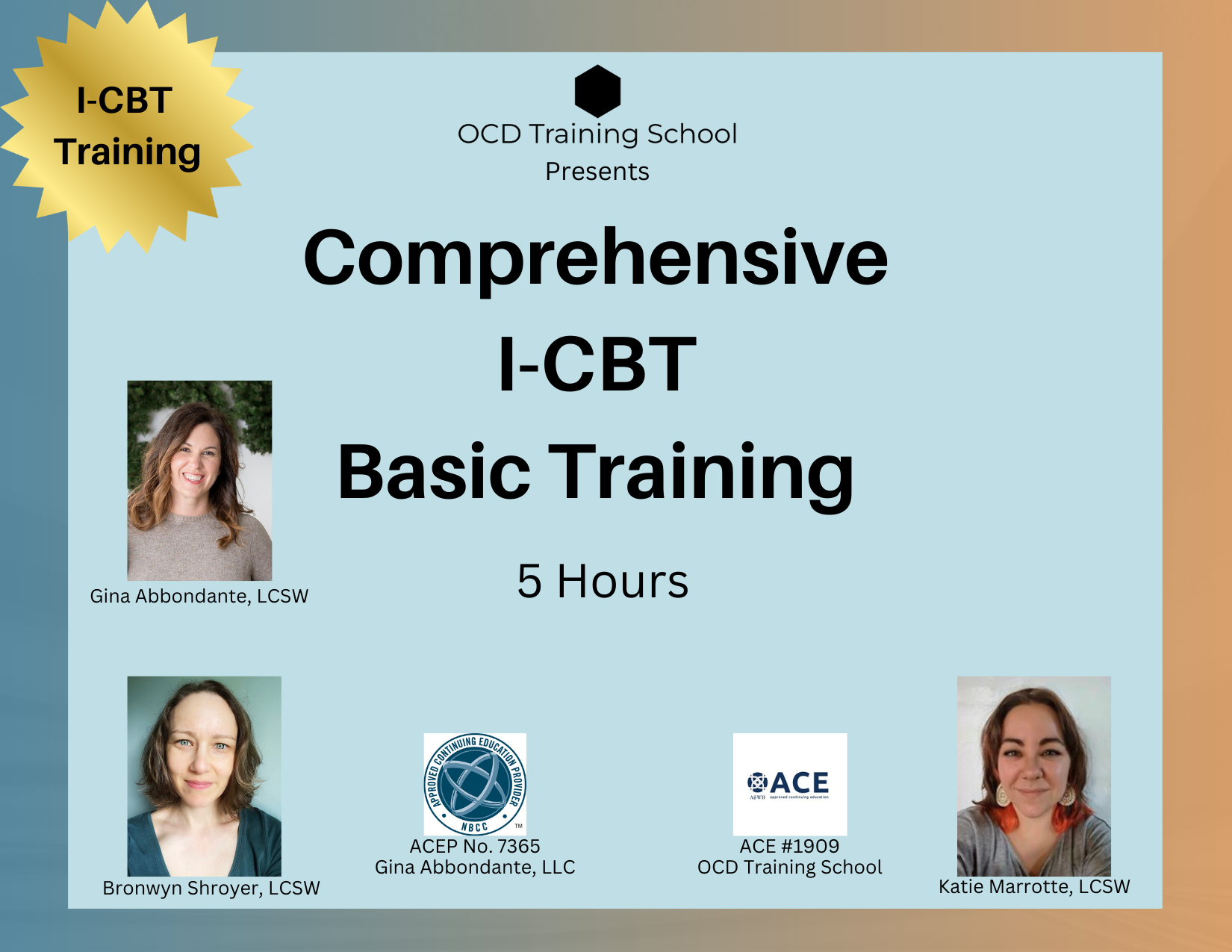Comprehensive I-CBT Training Course - In-depth training